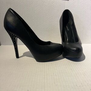 Call It Spring Black Studded Heels